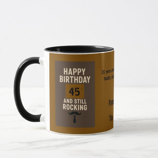 Mug Masculine Birthday Gift  (Gauche)
