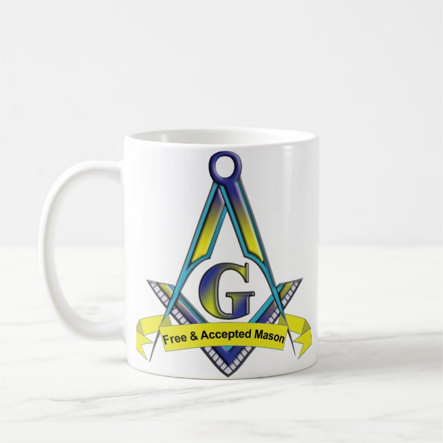 Mug Mason libre et accepté (Gauche)