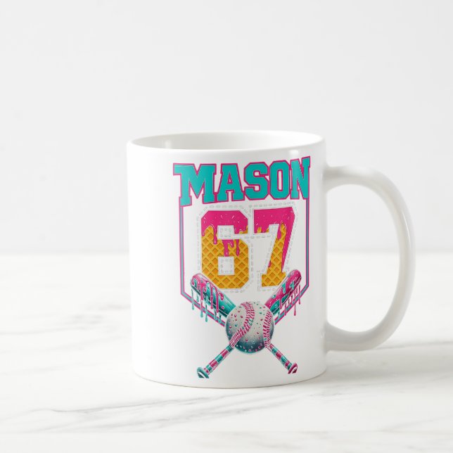 Mug Mason tendance 67 Mem Ice Cream Drip Baseball (Droite)