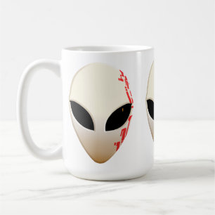 Mug Masque Alien avec Marquages Futuristes