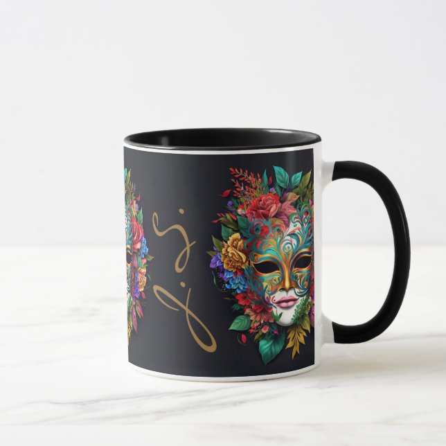 Mug Masque carnaval Floral Brésilien (Droite)
