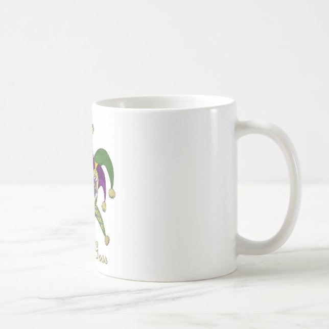 Mug Masque coloré Mardi Gras Jesters (Droite)