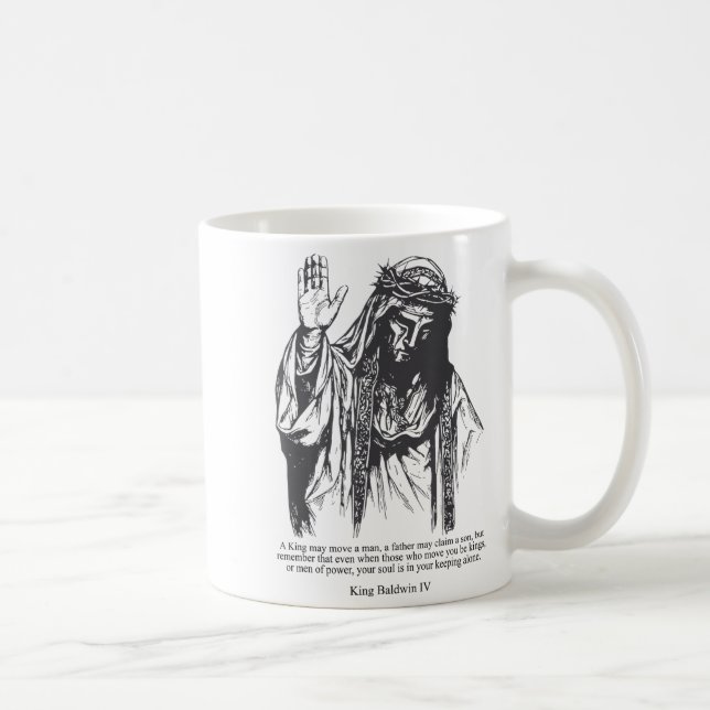 Mug Masque d'argent Roi Baldwin Iv Mème Le Roi Lépreux (Droite)