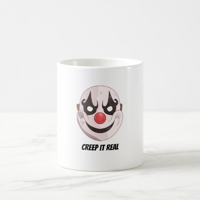 Mug Masque de Clown Effrayant Halloween Graphique Cree (Centre)