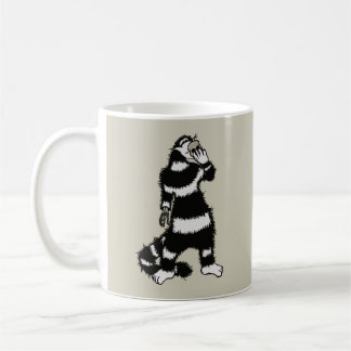 Mug Masque de crâne de chat bizarre gothique