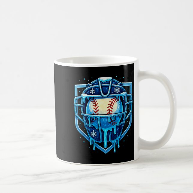 Mug Masque de receveur de baseball à égouttement de No (Droite)
