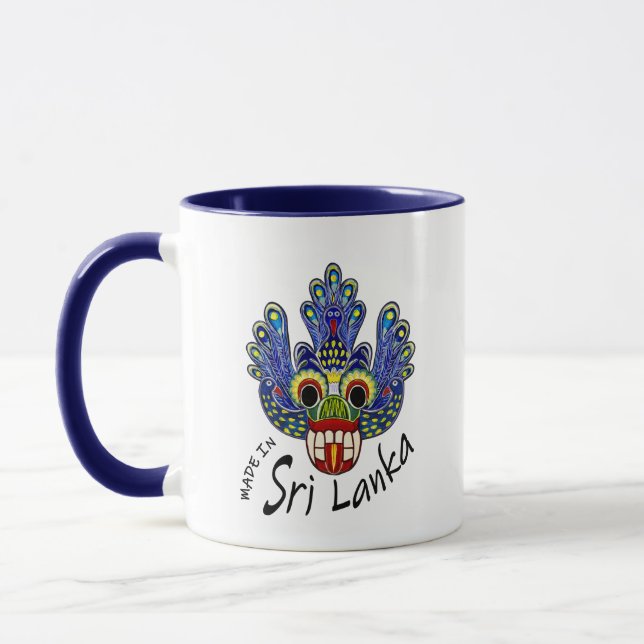 Mug Masque Peacock Sri Lanka (Gauche)