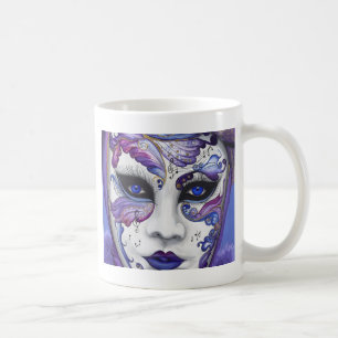 Mug Masque pourpre de carnaval par PSOVART