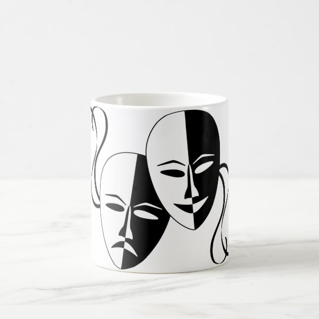 Mug Masques de théâtre de comédie et de (Centre)
