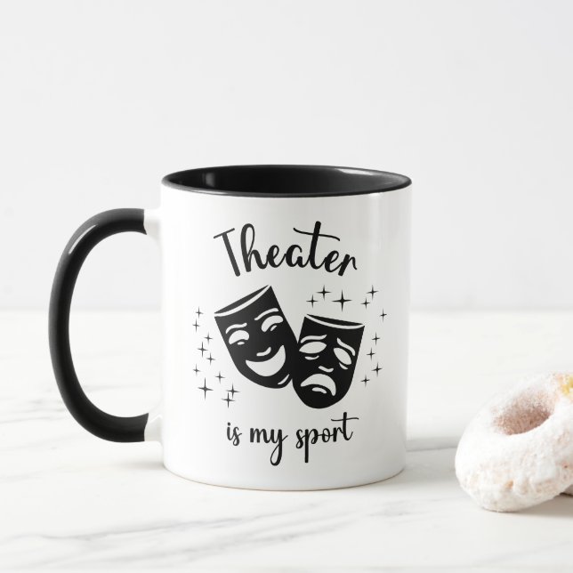 Mug Masques & Stars : "Le théâtre est mon sport" théât (Avec donut)