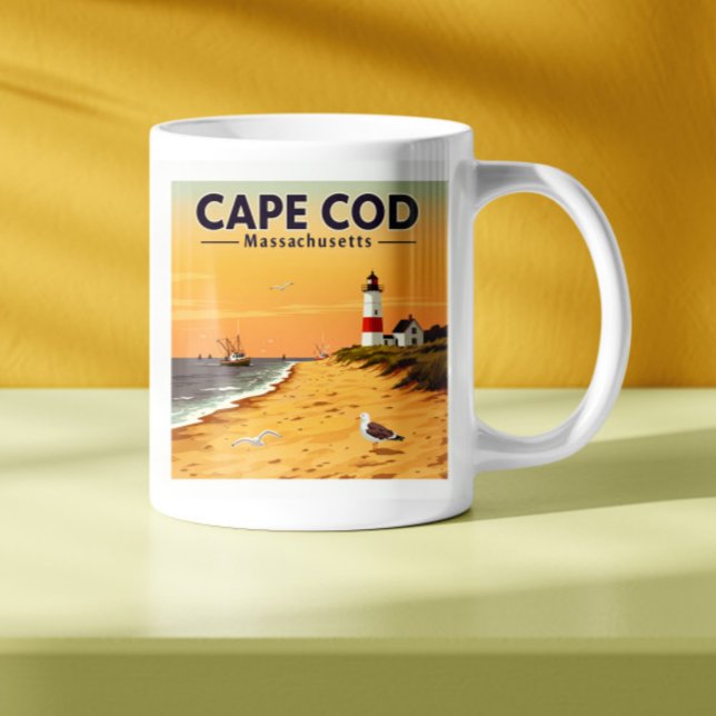 Mug Massachusetts de Cape Cod vintage (Créateur téléchargé)