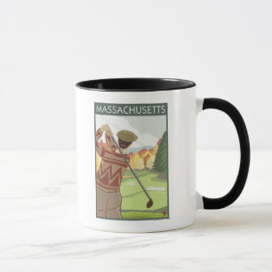 Mug MassachusettsScène de golf