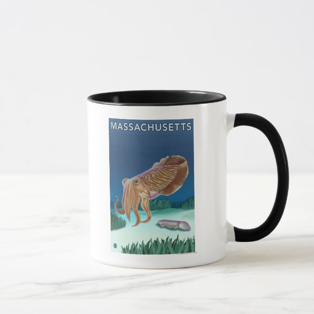 Mug MassachusettsScène de seiche (Droite)
