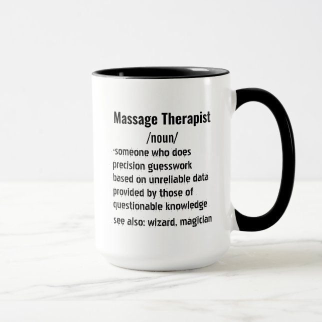 Mug Massage amusant Thérapeute Définition cadeaux homm (Droite)