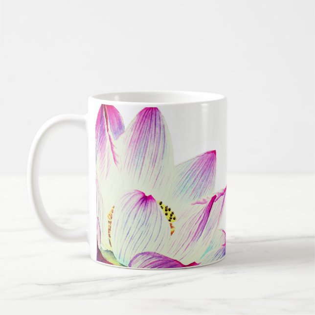 Mug Massage Etheral de yoga de Lotus rempli par (Gauche)
