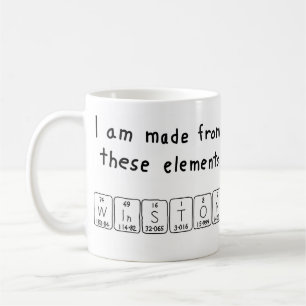Mug Masse de nom de table périodique Winston