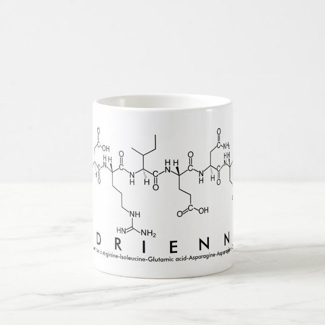 Mug Masse de nom du peptide Adrienne (Centre)