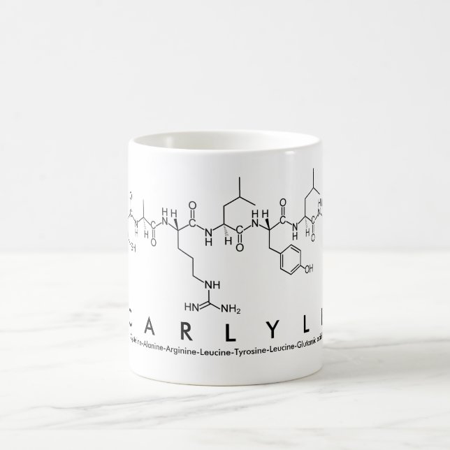 Mug Masse de nom du peptide de Carlyle (Centre)