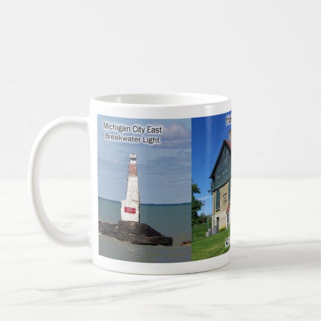 Mug Masse des phares Michigan City (Gauche)