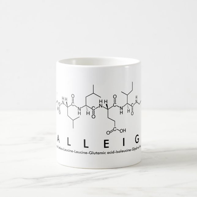 Mug Masse du nom du peptide Calleigh (Centre)