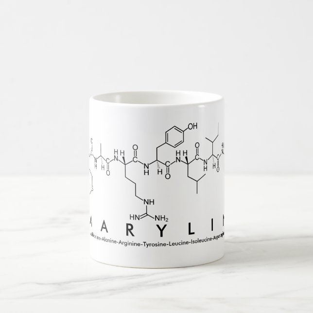 Mug Masse du nom du peptide de Marylin (Centre)