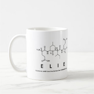 Mug Masse du nom du peptide d'Elie