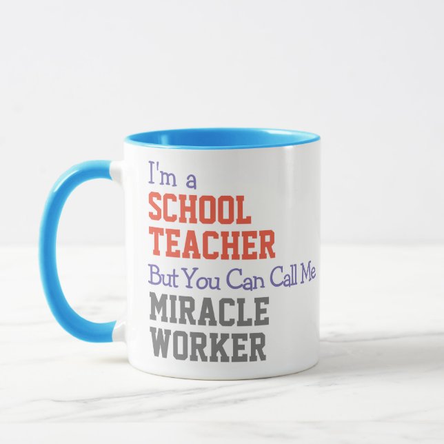Mug Masse ouvrière de l'enseignant de l'école (Gauche)