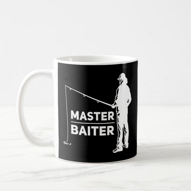 Mug Master Baiter pour pêcheur ou pêcheur T-Shi (Gauche)