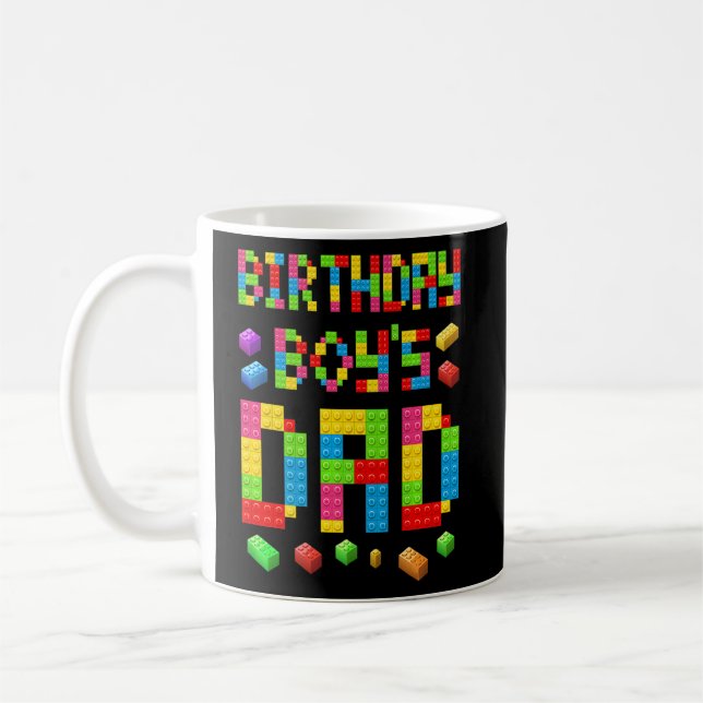 Mug Master Builder Birthday Boy's Papa Building Bricks (Gauche)