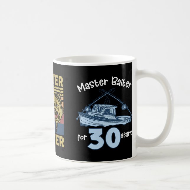 Mug Master Byiter Chemise de Pêche Funny Grand-Père B  (Droite)