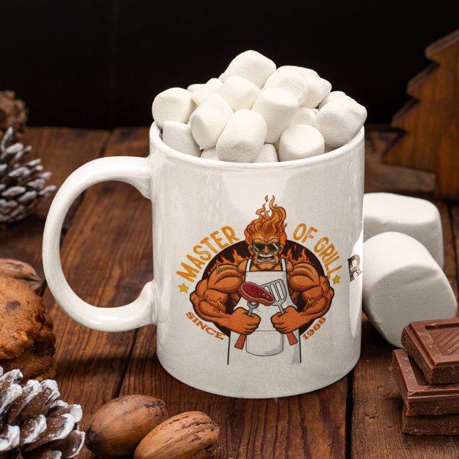 Mug Master Fête des pères grill Cadeau BBQ Chef Papa (Créateur téléchargé)