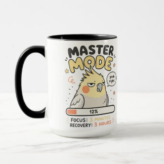 Mug Master Mode Cockatiel Meme PNG | Funny Burnout Pro