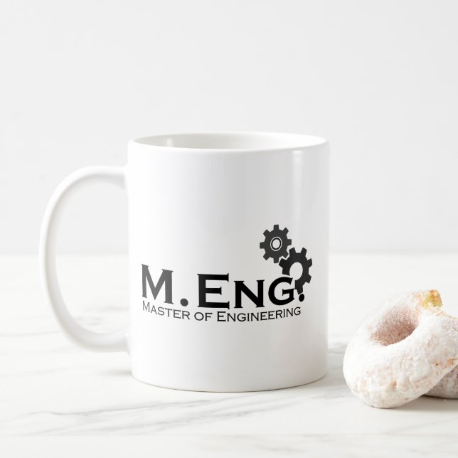 Mug Master of Engineering avec roue dentée (Avec donut)