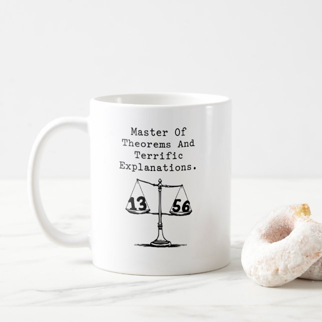 Mug Master Of Theorems Terrific Explanations (Avec donut)