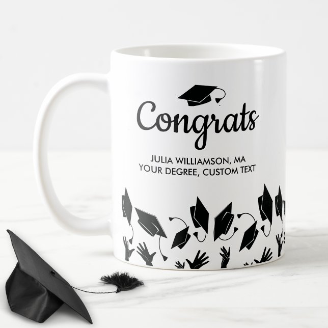 Mug Masters Degree MA MS Graduation Cadeaux Congrats G (Créateur téléchargé)
