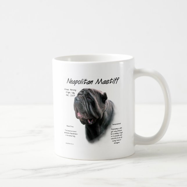 Mug Mastiff napolitain (noir) (Droite)