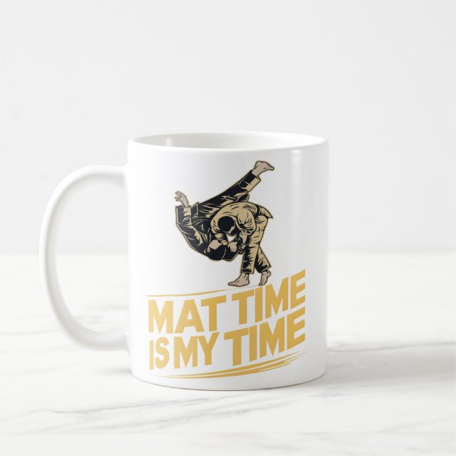 Mug Mat Time est mon temps Jiu Jitsu Mat Mastercard BJ (Gauche)