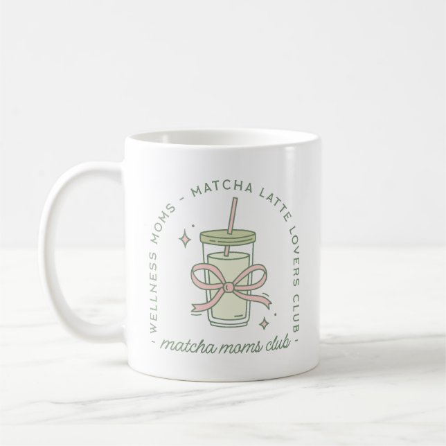 Mug Matcha maman latte bien-être esthétique (Gauche)