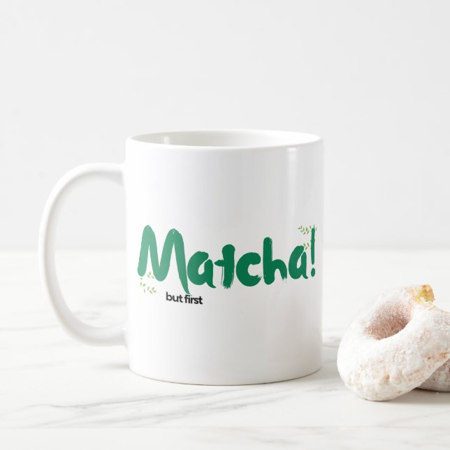 Mug Matcha Mug, Cadeau Addict Matcha, Matcha Lover (Avec donut)