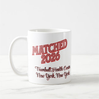 Mug Matched 2026 Personalized Residency Match Day Gift