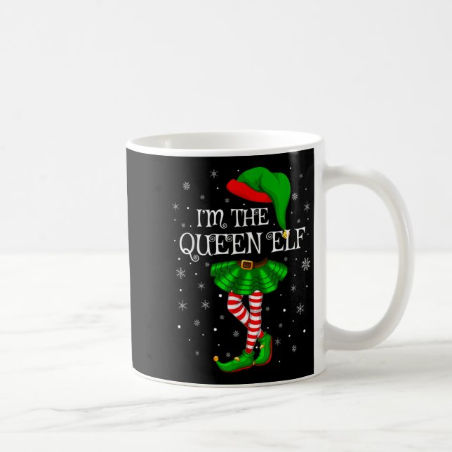 Mug Matching Family Group I'm The Queen Elf Christmas  (Droite)