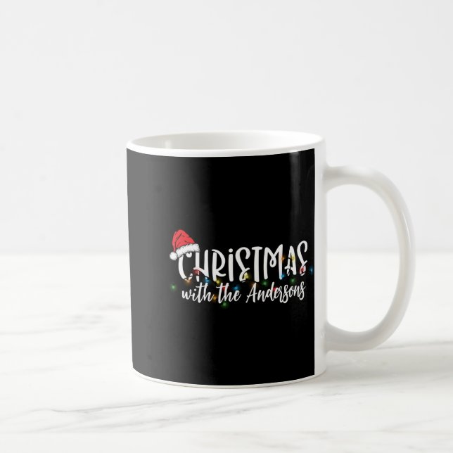 Mug Matching Family String Lights Santa Hat Christmas  (Droite)