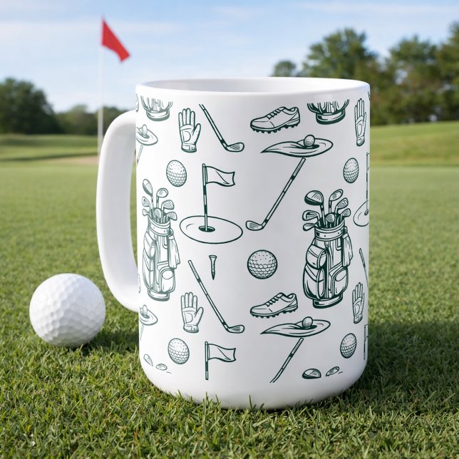 Mug Matériel de golf motif de golf (Créateur téléchargé)