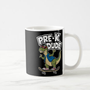 Mug Maternelle Enfants Skateboard Dinosaure Mec Préélé