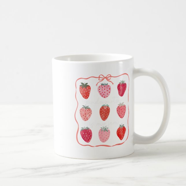 Mug Maternelle Groovy est mon truc Kinder fraise Te (Droite)