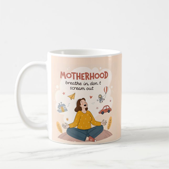 Mug Maternité Respirer Dans L'art Calme (Gauche)