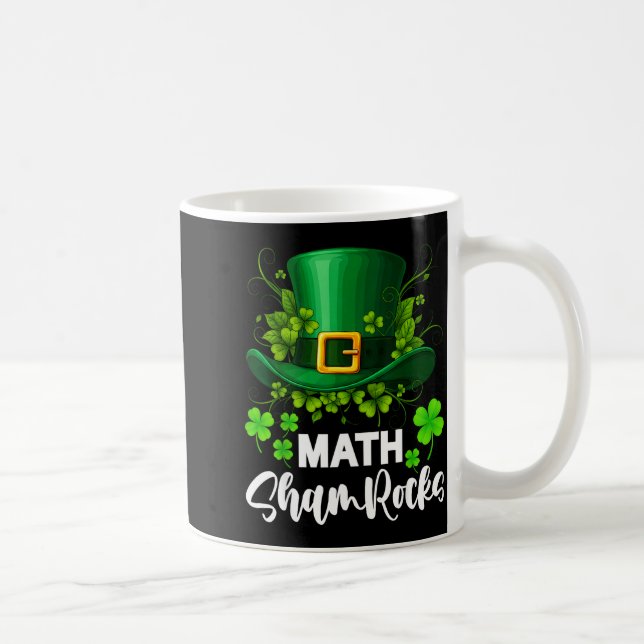 Mug Math Shamrocks St. Patricks Day École  (Droite)