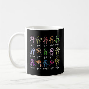 Mug Math Stick Figures Doing Fonctions Algebra Dance E