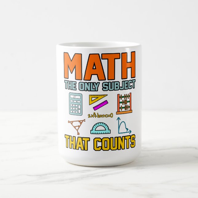 Mug Math Sujet Counts Mathématique Math Enseignant (Centre)