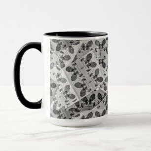 Mug Math Technology Motif noir et blanc